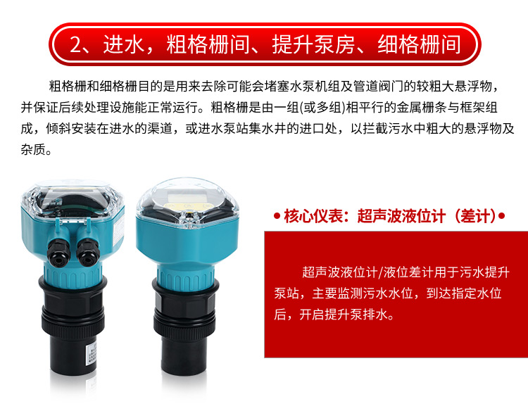 進(jìn)水用超聲波液位計